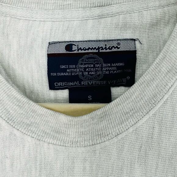 Champion Vintage North Carolina Relaxed Cropped Sweatshirt – Gray – Size Small - Picture 6 of 6